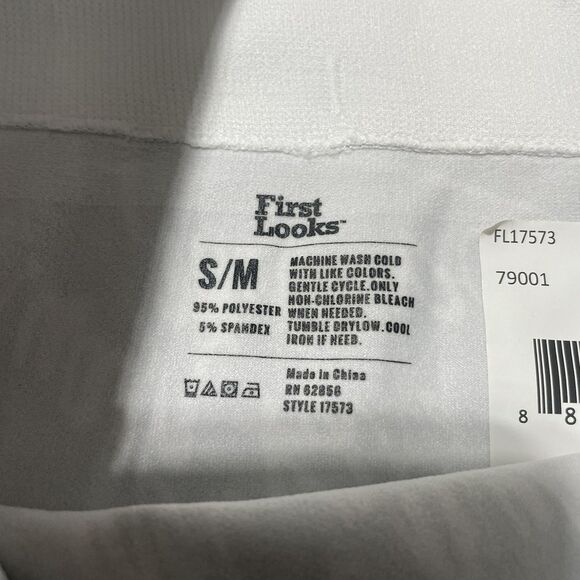 First Looks Leggings Womens S/M Black Kiss Script Print Seamless Skimmer Stretch - Picture 5 of 9